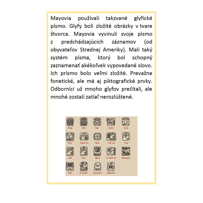 Sada odpovedí k Tabuliam s otázkami k skúmaniu kultúr: Mayská kultúra - Image 5